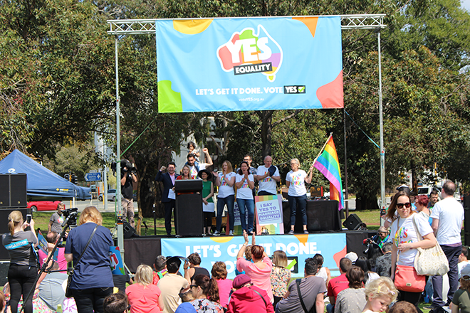 Liberals, Labor and Greens unite for marriage equality